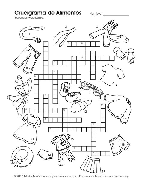 La Ropa / Clothing - Spanish & English (ESL) for Children - Worksheets ...