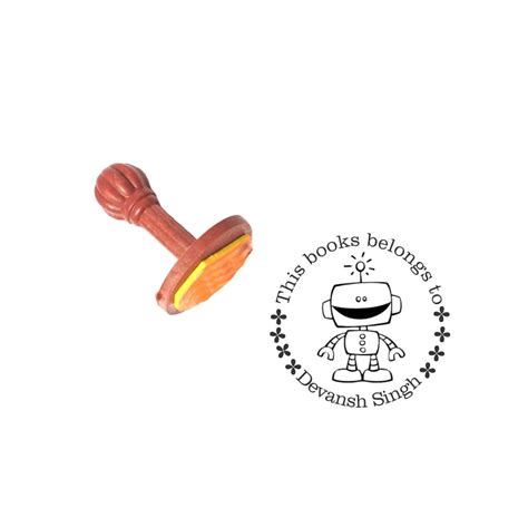 Book stamp - Robot (PREPAID ONLY) (Dispatch in 5-6 Days) – Cots and Cuddles