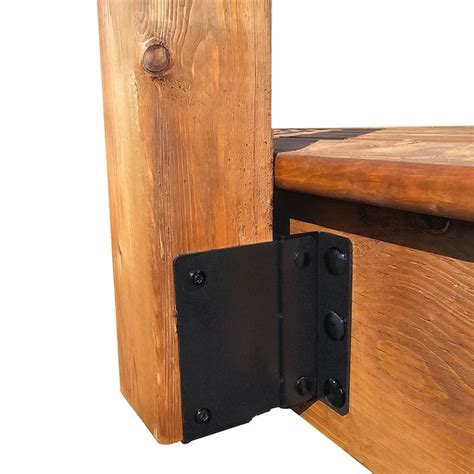 Pylex Steel Black Side Mount Post Bracket Deck Framing in the Metal ...