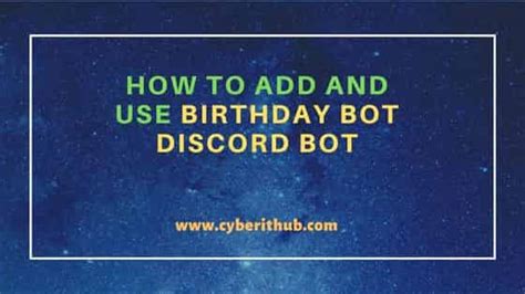 How to Use Birthday Bot 的图像结果