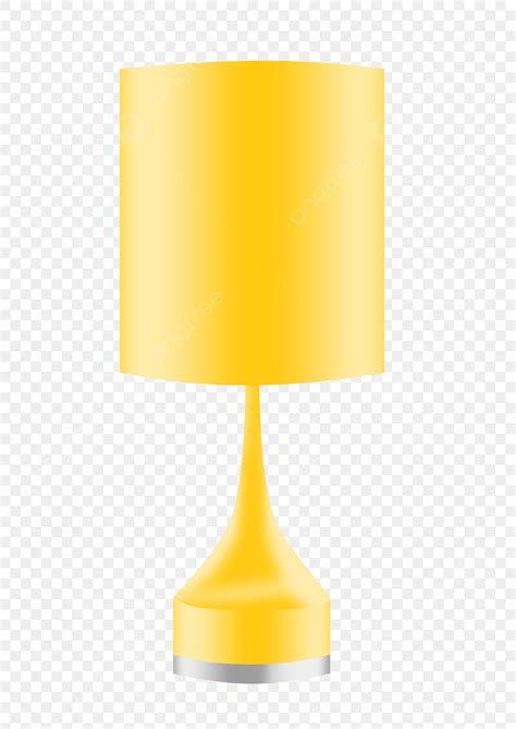 A Yellow Desk Lamp Illustration, Yellow Table Lamp, Yellow, Table Lamp ...