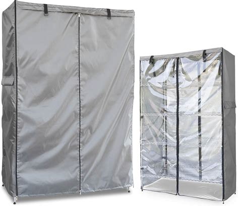 okcool Waterproof Shelf Cover,600D Heavy Duty Wire Shelving Unit Cover ...