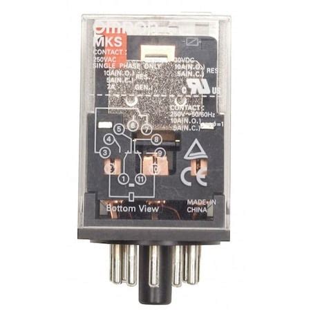 Omron General Purpose Relay, 240V AC Coil Volts, Octal, 11 Pin, 3PDT ...