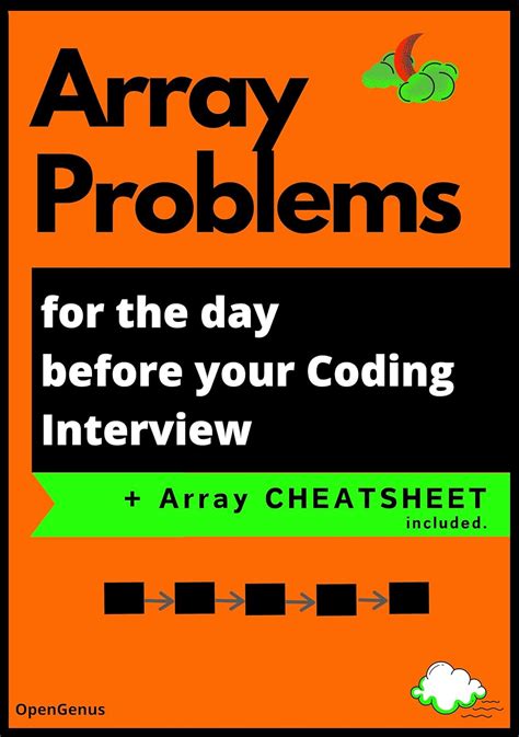 Array Problems for the day before your Coding Interview (Day before ...