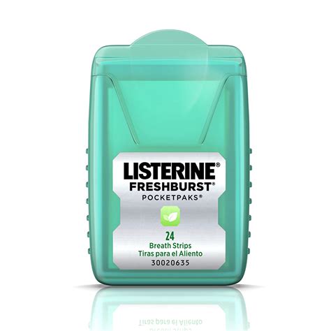 Buy Listerine PocketPaks Breath Strips, Fresh Burst, 72 Count Pack of 2 ...