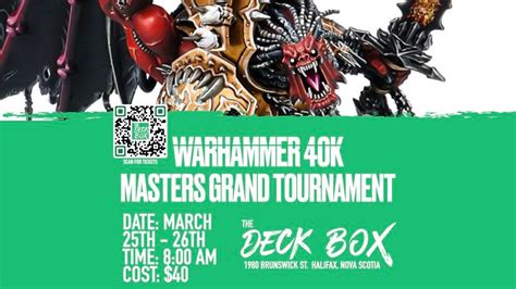 The Deck Box Masters Grand Tournament: Warhammer 40K (March 25-26th @ 8 ...