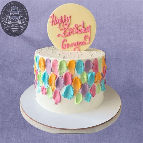 Rainbow Pastel Shades Theme Cake – Cakes All The Way