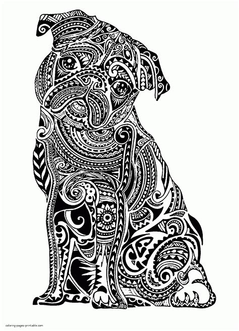 Animal Coloring Pages For Adults Printable || COLORING-PAGES-PRINTABLE.COM
