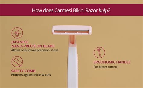 Carmesi Bikini Razor for Women | For Irritation-Free Shaving of Bikini ...
