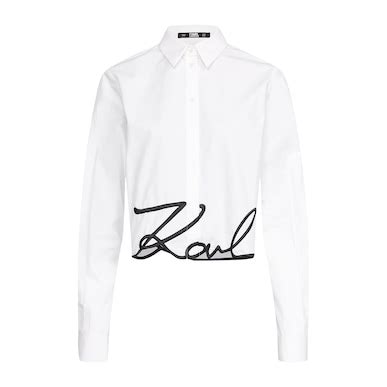 Buy Karl Lagerfeld Women White Karl Signature Shirt Online - 1092760 ...