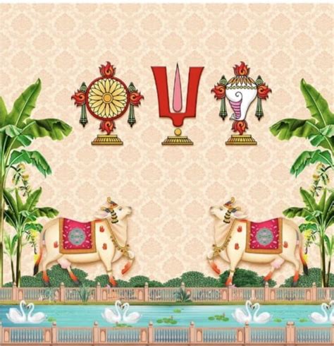 Shanku chakra naamam backdrop – KairaGiftWorld