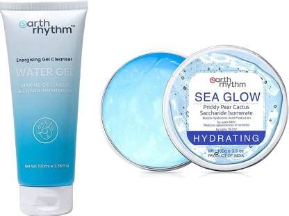 Earth Rhythm Gel Face Wash 100ml & Sea Glow Gel Moisturizer 100gm Price ...