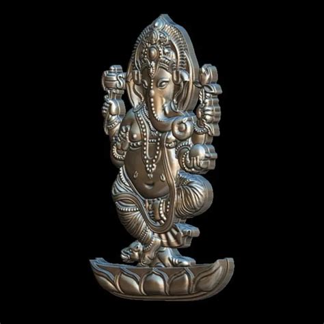 Lord Ganesha Pendant 3D Model - Spiritual and Artistic Jewelry Design