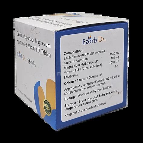 EZORB D3 PLUS TABLET 15'S Price, Uses, Side Effects & Substitutes | Medkart