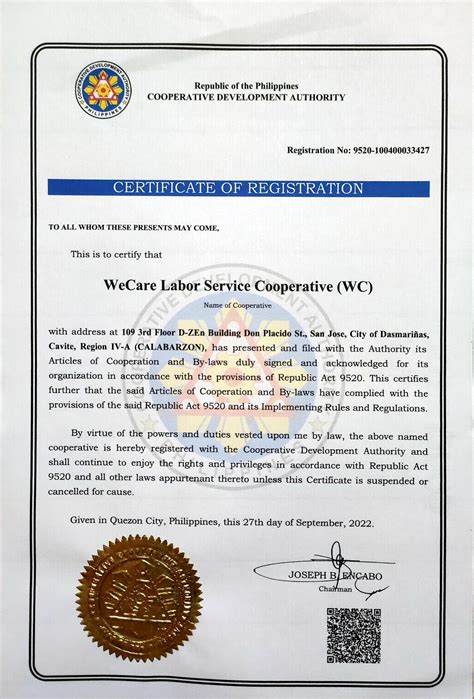 Cooperative Development Authority Logo