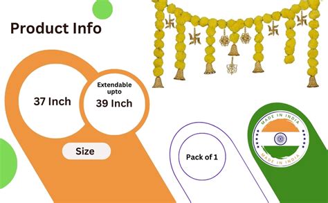 Divyakosh Marigold Flower Bandarwal Hanging For Door|Decoration Items ...