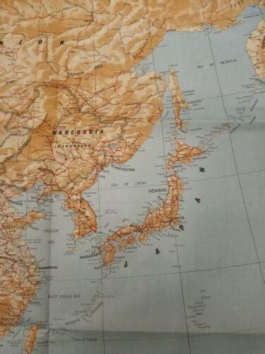 Occupation Map Japan And The Far East 1945 | #3820672541
