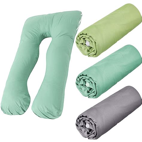 Amazon.com : Hahafelt 3 Pcs Pregnancy Pillow Cover U Shaped Body Pillow ...