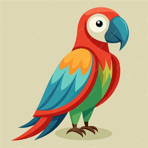 Parrot Bird Clip Art Vector Illustration Design | Premium AI-generated ...
