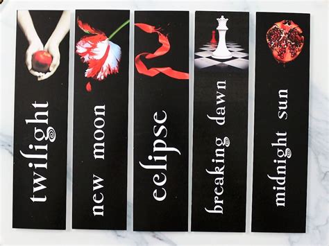 Twilight Inspired Bookmarks YA Fiction Reading Gift - Etsy UK ...