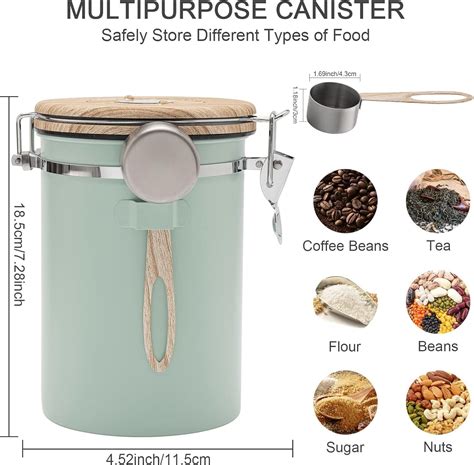 Coffee Canisters Airtight Coffee Bean Storage Container Kitchen ...