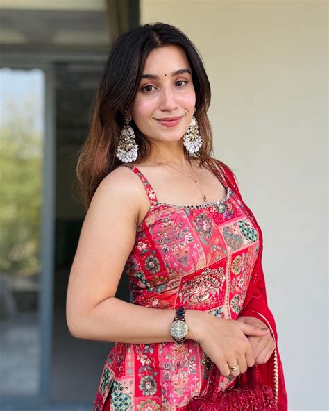 Vibrant Red Printed Kurta & Georgette Sharara Set – MAARVI