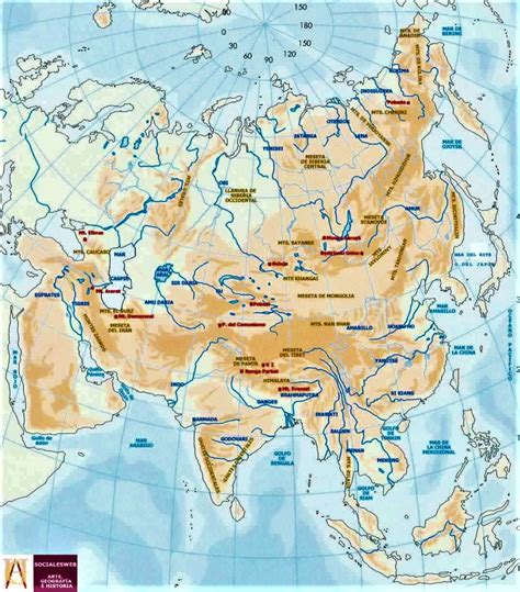 Mapa de Asia 🥇【 Mapas del Continente Asiático · Buena Calidad