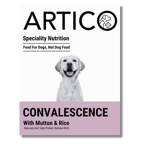 Artico Convalescence Support Dog Food for Recovery – Artico Fresh Pet Foods