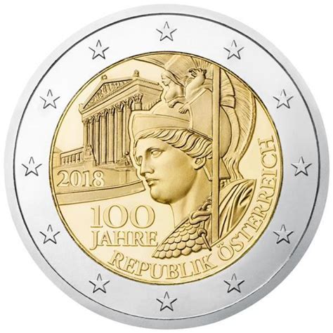 2 Euro Österreich 2018 100 Jahre Republik, 3,89 €, Aurinum