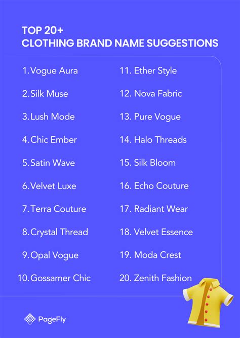 500+ Clothing Brand Name Ideas (2025) 👕