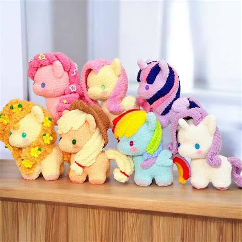 Little Pony Amigurumi Crochet Pattern Set of 7 | PDF| English| Instant ...