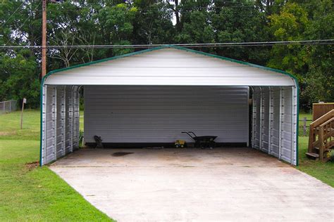 3-Side Enclosed Carports In SC | Enclosed Metal Carport