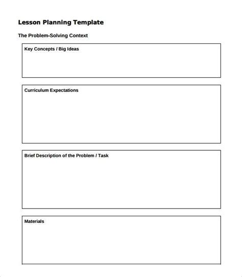 Image result for Simple Lesson Plan Sample