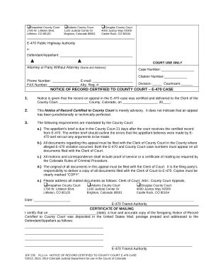 notice county court Doc Template | pdfFiller