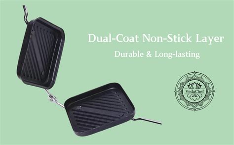 Buy VedaChef Premium Non-Stick Grill Sandwich Toaster-Make Delicious ...