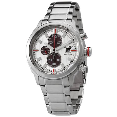 Buy Citizen Stainless Steel Chronograph Silver Dial Men Analog Watch ...