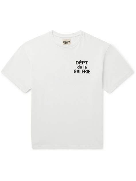 Gallery Dept. - Logo-Print Cotton-Jersey T-Shirt - White Gallery Dept.