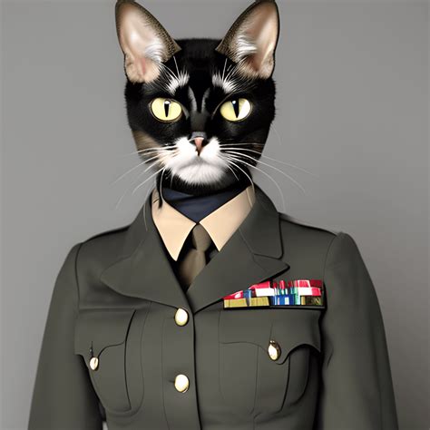 Cat In Army Uniform at David Delarosa blog