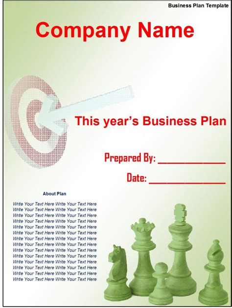 Free Sample Business Plan Template 的图像结果