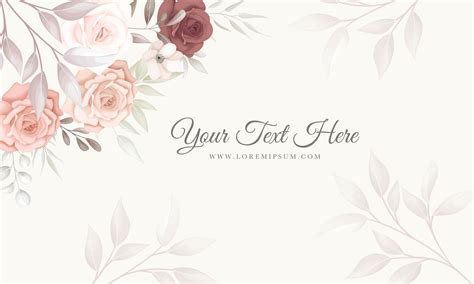 Elegant floral background with beautiful flowers ornament 3376199 ...