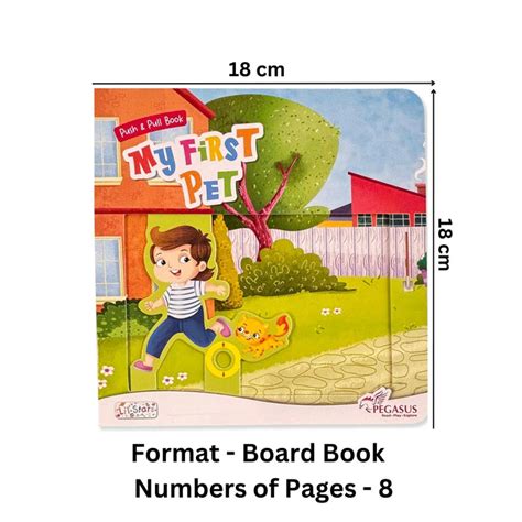 Push & Pull Board Book - My First Pet — pegasusforkids