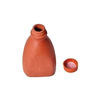 vaghbhatt Clay Water Bottle, 500ml, Brown : Amazon.in: Home & Kitchen