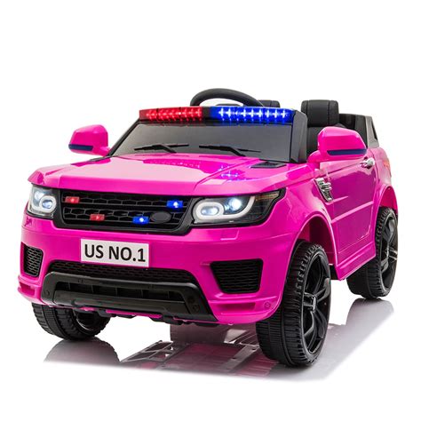 12V Children Police SUV, Kids Ride On Car with Remote Control, Siren ...