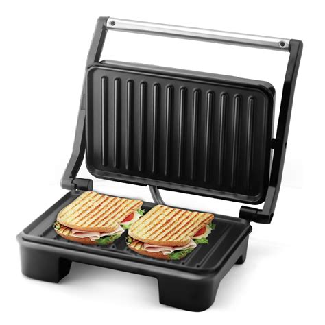 Longway Crisp Master 1000 W Electric Panini Sandwich Maker, Grill ...