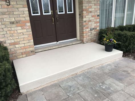 Concrete Porch Renovation, Steps Repair Gallery - HAMILTON RAILINGS