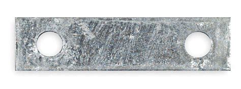 2 in" x 5/8 in" Steel Mending Plate with Galvanized Finish-Each ...