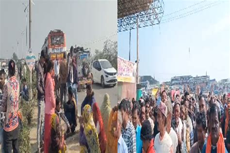 Rewa News: Pilgrims going to Maha Kumbh were stopped