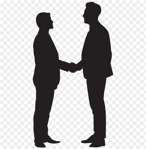 Transparent Men Shaking Hands Silhouette PNG Image - ID 48507 | TOPpng