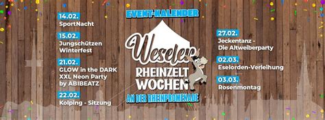 Weseler Rheinzelt Wochen 2025 - Das Festzelt an der Rheinpromenade ...