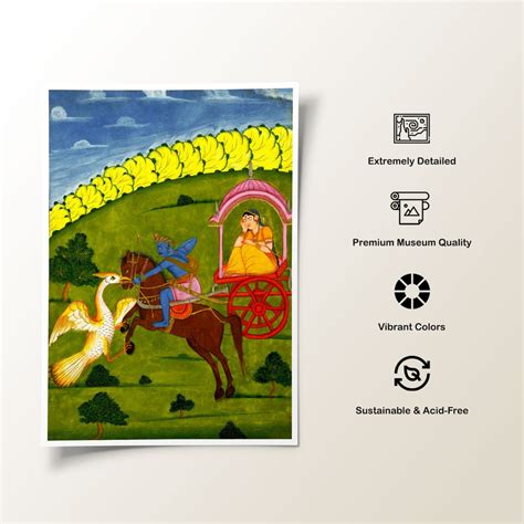 Jatayu the vulture rescuing Sita: Buy Rajasthani Paintings & Art Prints ...